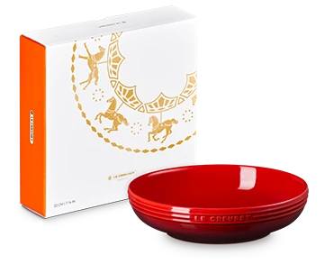 旋轉木馬系列 深圓盤20cm 櫻桃紅