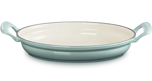 橢圓鐵烤盤28cm 海洋之花