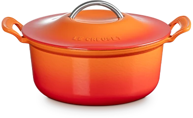 圓鐵鍋26cm 火焰橘