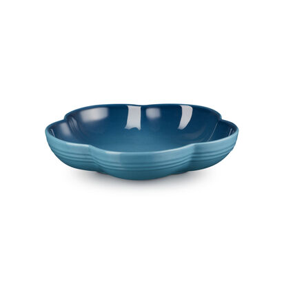 花型盤(中)20cm(水手藍) image number 1