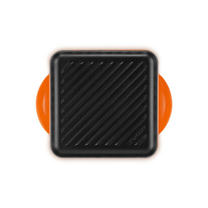 琺瑯鑄鐵鍋雙耳正方烤盤24cm(火焰橘) image number 3