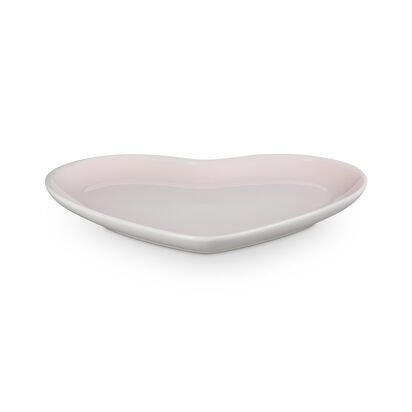 花蕾系列心型盤23cm(貝殼粉) image number 1