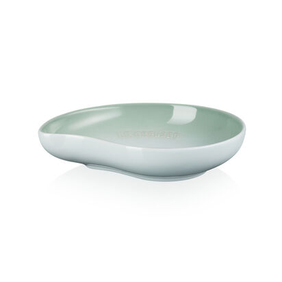 繁花系列葉形盤20cm(湖水綠) image number 2