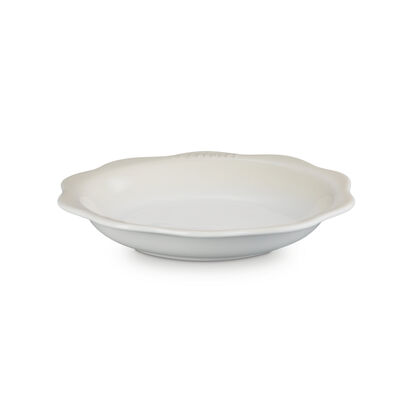 蕾絲花語系列深圓盤24cm(蛋白霜) image number 1