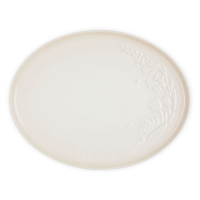 春日花園系列橢圓盤36cm (蛋白霜) image number 3