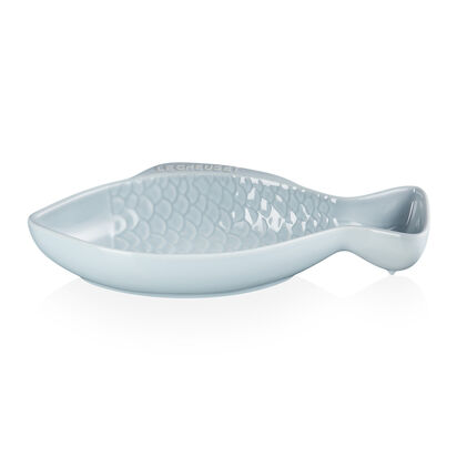 鮮魚盤(中)(銀灰藍) image number 1