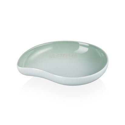 繁花系列葉形盤20cm(湖水綠) image number 1