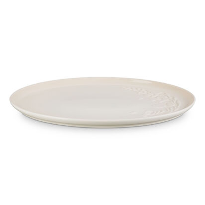 春日花園系列橢圓盤36cm (蛋白霜) image number 1