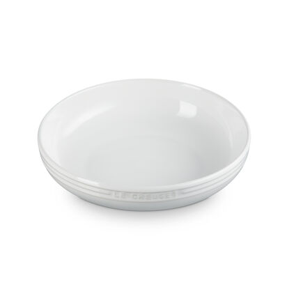 輕虹霓彩系列深圓盤20cm(雪花白) image number 1