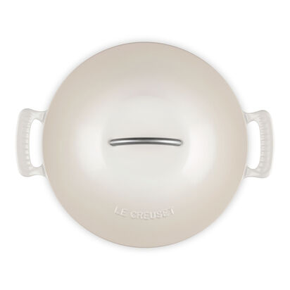 Modern Heritage系列琺瑯鑄鐵淺底鍋28cm (蛋白霜-內鍋白) image number 4