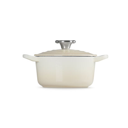 琺瑯鑄鐵圓鍋14cm (蛋白霜-小熊鋼頭-內鍋白) image number 2