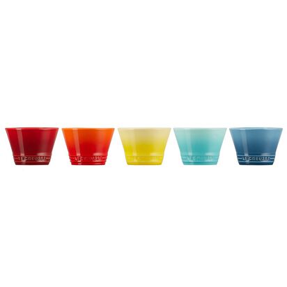 新采和風系列飯碗組150ml-5入(櫻桃紅/火焰橘/閃亮黃/薄荷綠/水手藍) image number 1