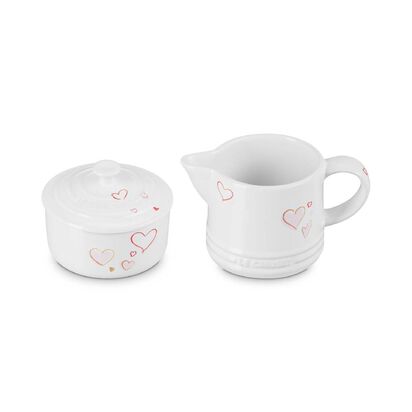 甜心系列牛奶杯&糖罐組 (雪花白) image number 1