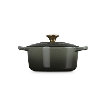 典藏琺瑯鑄鐵圓鍋18cm(百里香綠-金頭-內鍋白) image number 22