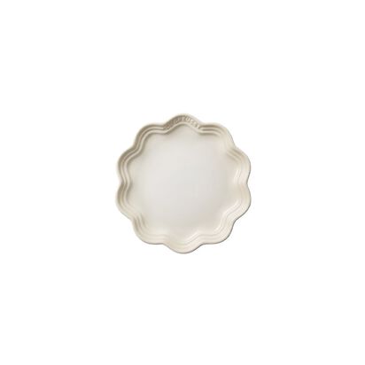 蕾絲花邊盤 18cm (蛋白霜) image number 0