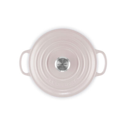 典藏琺瑯鑄鐵圓鍋20cm(柔粉紫-鋼頭-內鍋白) image number 4