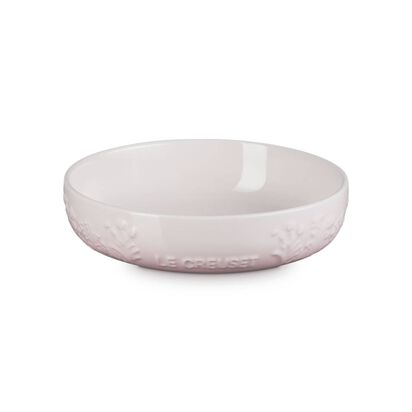 春日花園系列深盤18cm (貝殼粉)