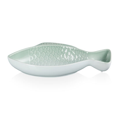 鮮魚盤(中)(湖水綠) image number 1