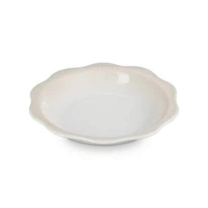 蕾絲花語系列深圓盤24cm(蛋白霜) image number 0