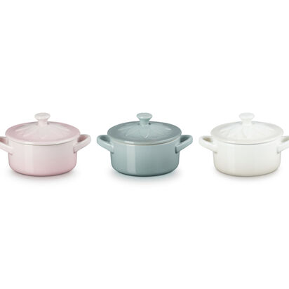向日葵迷你圓烤盅 10cm-3入組 (貝殼粉/海洋之花/蛋白霜) image number 1