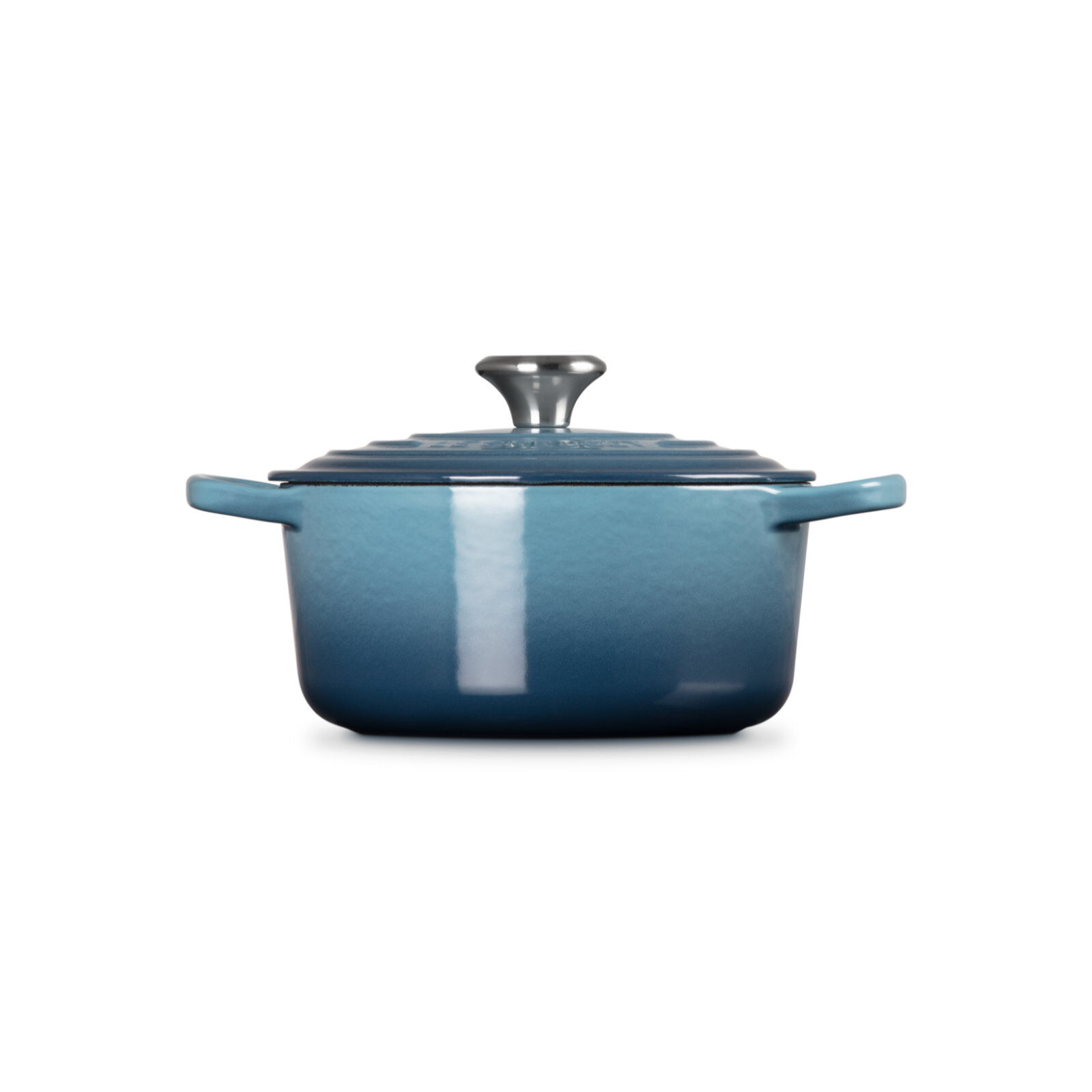 早割切符 典藏琺瑯鑄鐵圓鍋18cm(水手藍-鋼頭-內鍋白) 536 | Le Creuset 台灣 調理器具