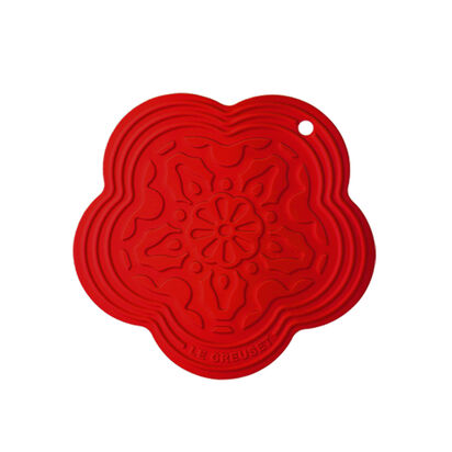 花型隔熱墊(櫻桃紅) image number 0