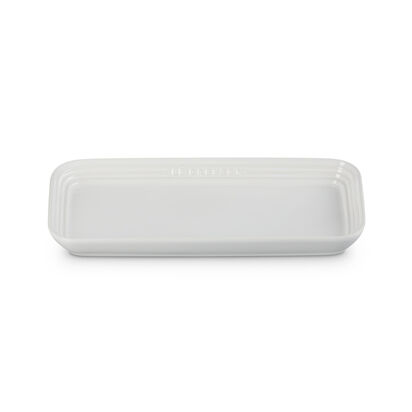 輕虹霓彩系列長方盤 25cm (雪花白) image number 1