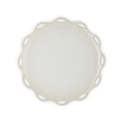 蕾絲花語系列圓盤25cm(蛋白霜) image number 3