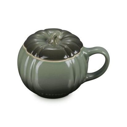 萬聖節系列南瓜造型馬克杯400ml (百里香綠) image number 1