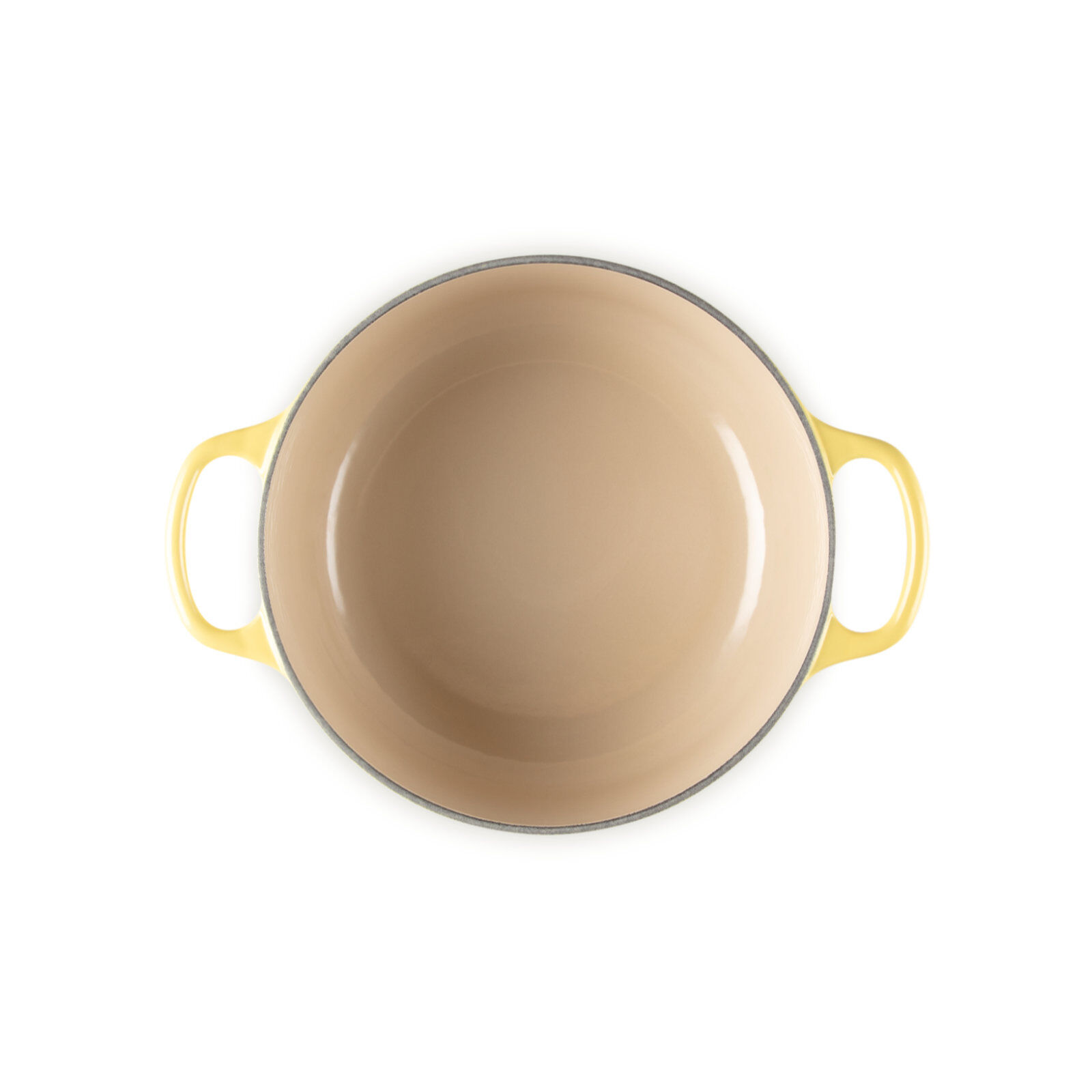 LE CREUSET イエローミルクパン 約20cm Le Creuset Flower Cocotte 20cm Cast Iron Enamel Pot Nectar