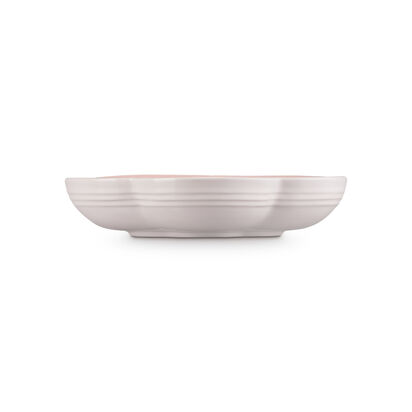 花型盤(中)20cm(貝殼粉) image number 2