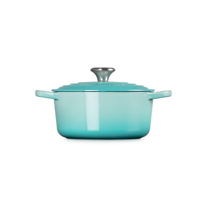 典藏琺瑯鑄鐵圓鍋18cm(薄荷綠-鋼頭-內鍋白) image number 17
