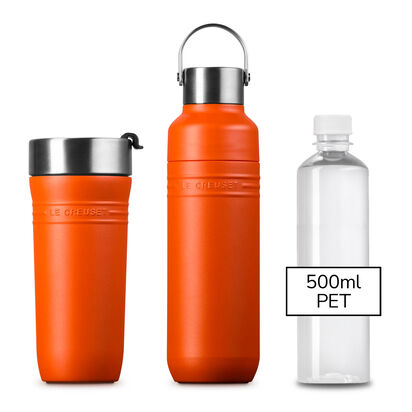 On The Go 系列保溫水壺500ml (火焰橘) image number 14
