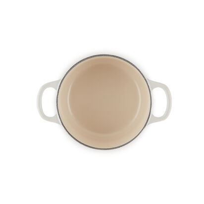 琺瑯鑄鐵圓鍋14cm (蛋白霜-小熊鋼頭-內鍋白) image number 4
