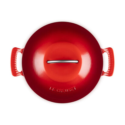 Modern Heritage系列琺瑯鑄鐵圓鍋26cm (櫻桃紅-內鍋白) image number 4