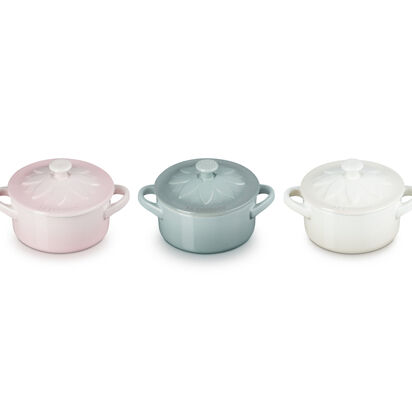 向日葵迷你圓烤盅 10cm-3入組 (貝殼粉/海洋之花/蛋白霜)