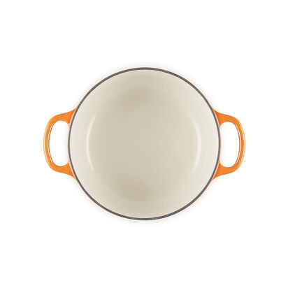 典藏琺瑯鑄鐵圓鍋 20 cm (流金火焰橘-百年限定淡金頭) image number 4