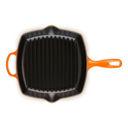 典藏琺瑯鑄鐵單耳單柄方烤盤26cm(火焰橘) image number 7