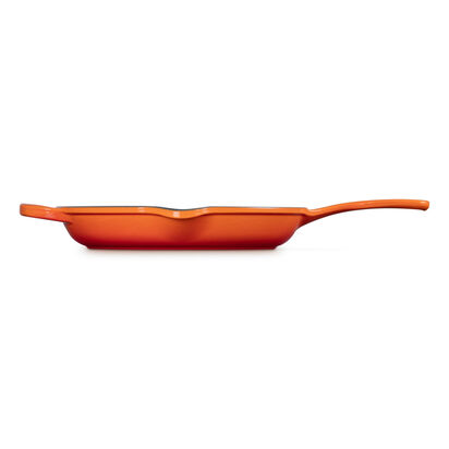典藏單耳單柄琺瑯鑄鐵圓煎盤26cm(火焰橘) image number 2