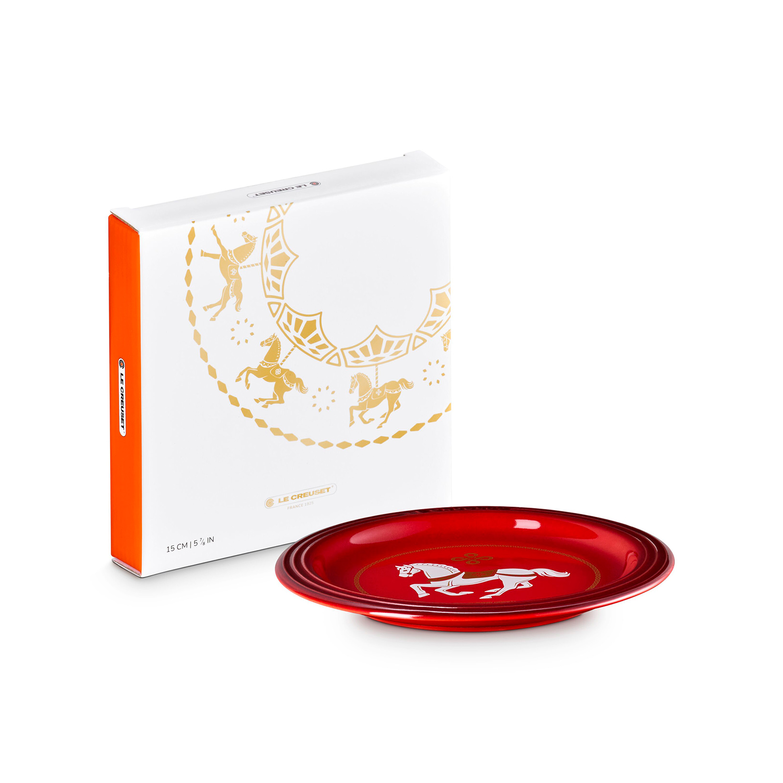 旋轉木馬系列圓盤15cm (櫻桃紅)