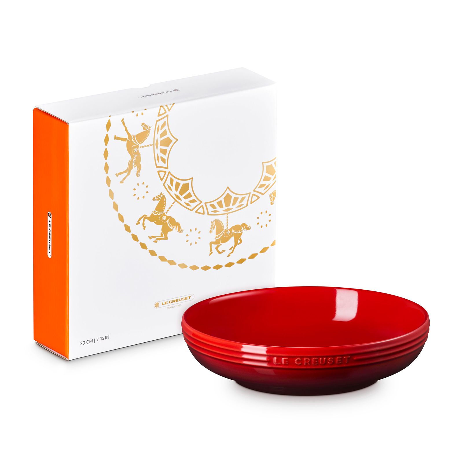 旋轉木馬系列深圓盤20cm (櫻桃紅)