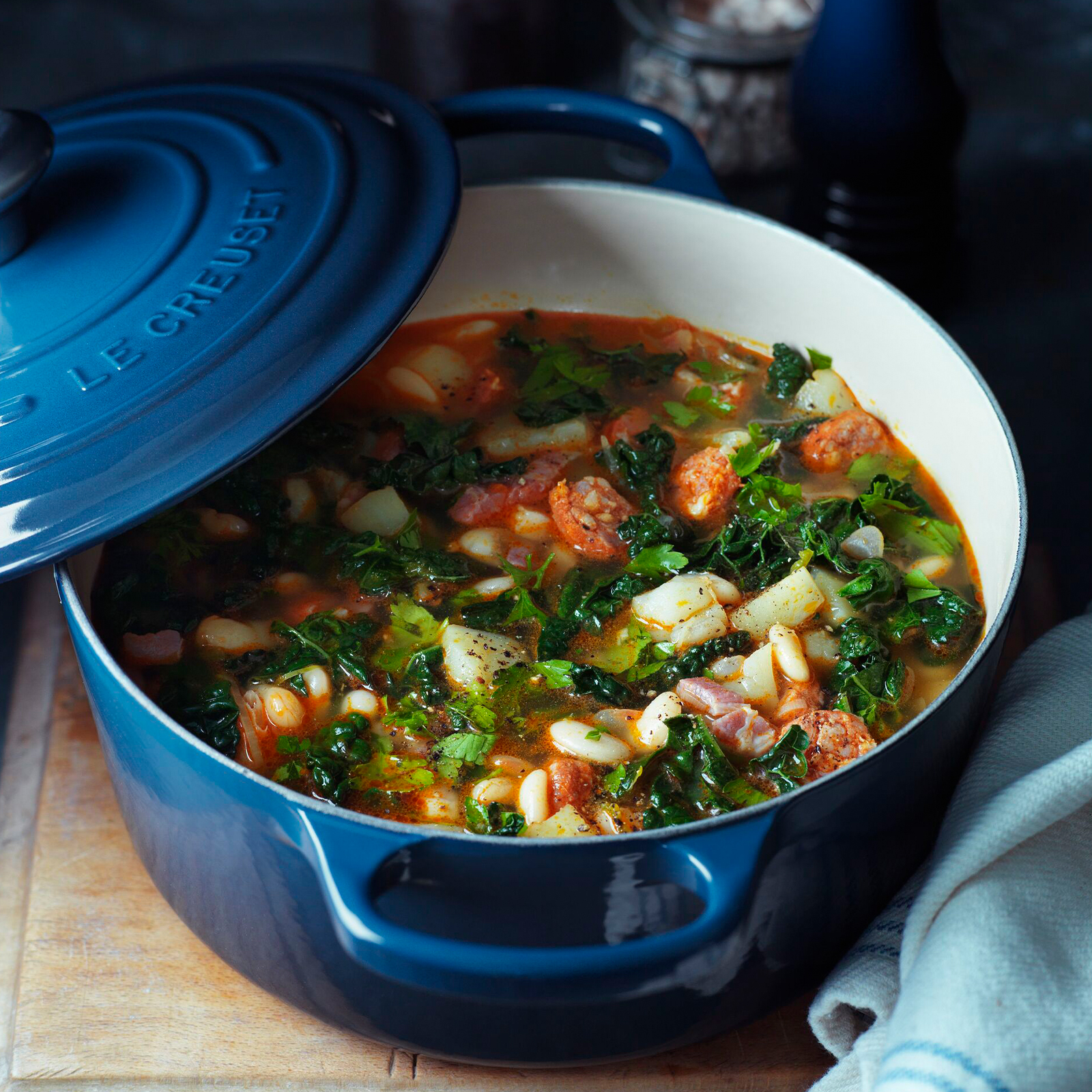 典藏琺瑯鑄鐵圓鍋(鋼頭-內鍋白) image number 5