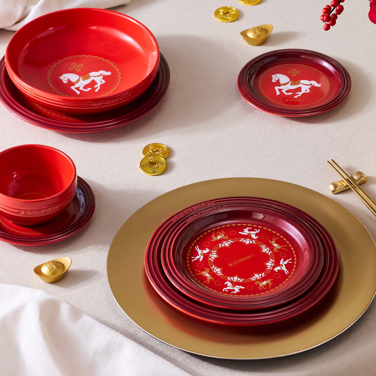 旋轉木馬系列圓盤 (櫻桃紅) image number 5