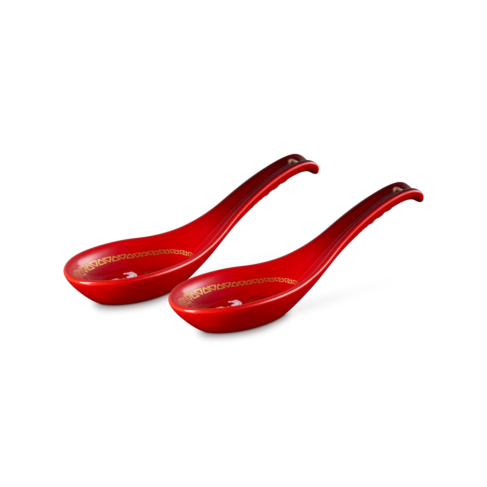 旋轉木馬系列中式湯匙2入組 (櫻桃紅) image number 1