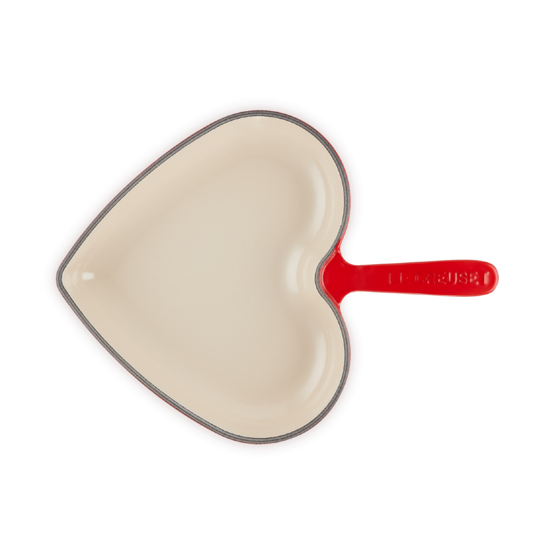 琺瑯鑄鐵單柄愛心煎盤 image number 3