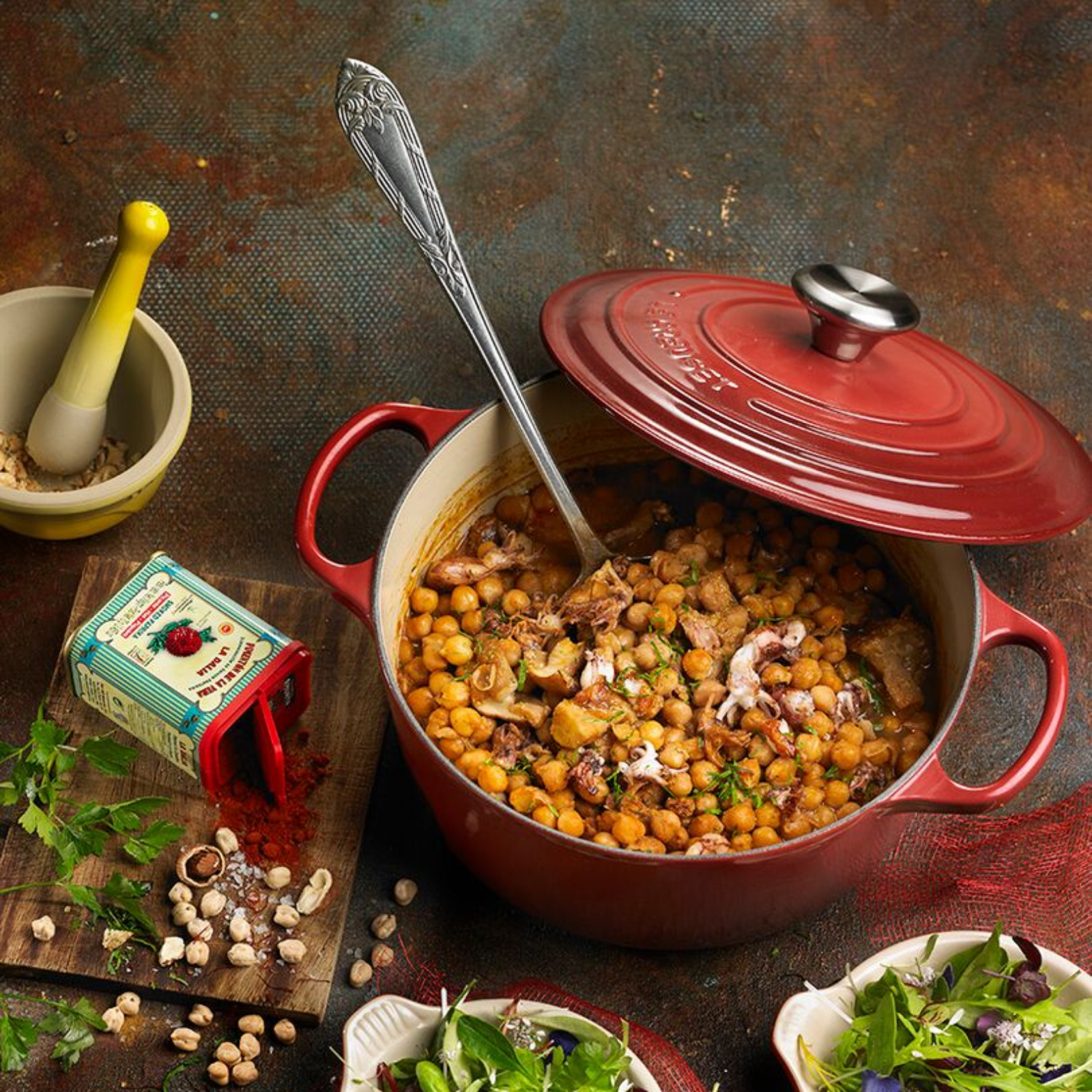 典藏琺瑯鑄鐵圓鍋(鋼頭-內鍋白) image number 5