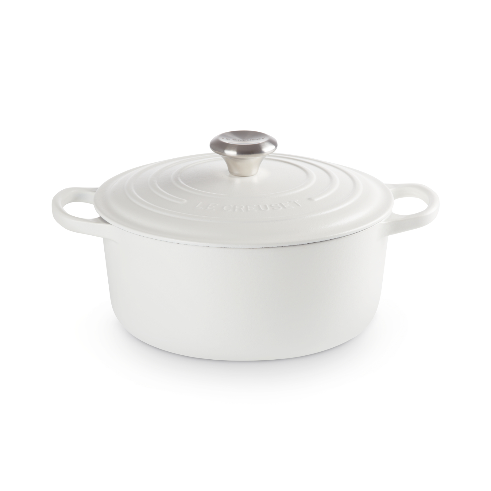 典藏琺瑯鑄鐵圓鍋(鋼頭-內鍋白) image number 0