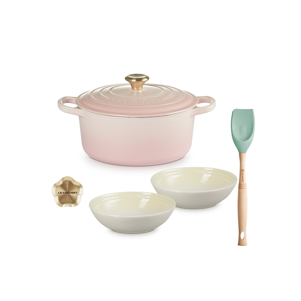 【母親節特惠組】典藏圓鍋22套組(淡金頭)