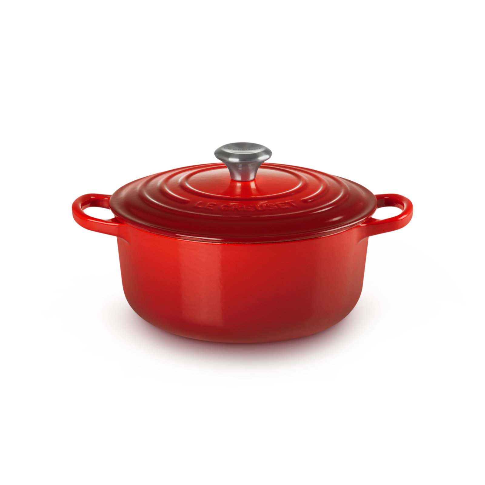 典藏琺瑯鑄鐵圓鍋20cm(櫻桃紅-鋼頭) 060 | Le Creuset 台灣