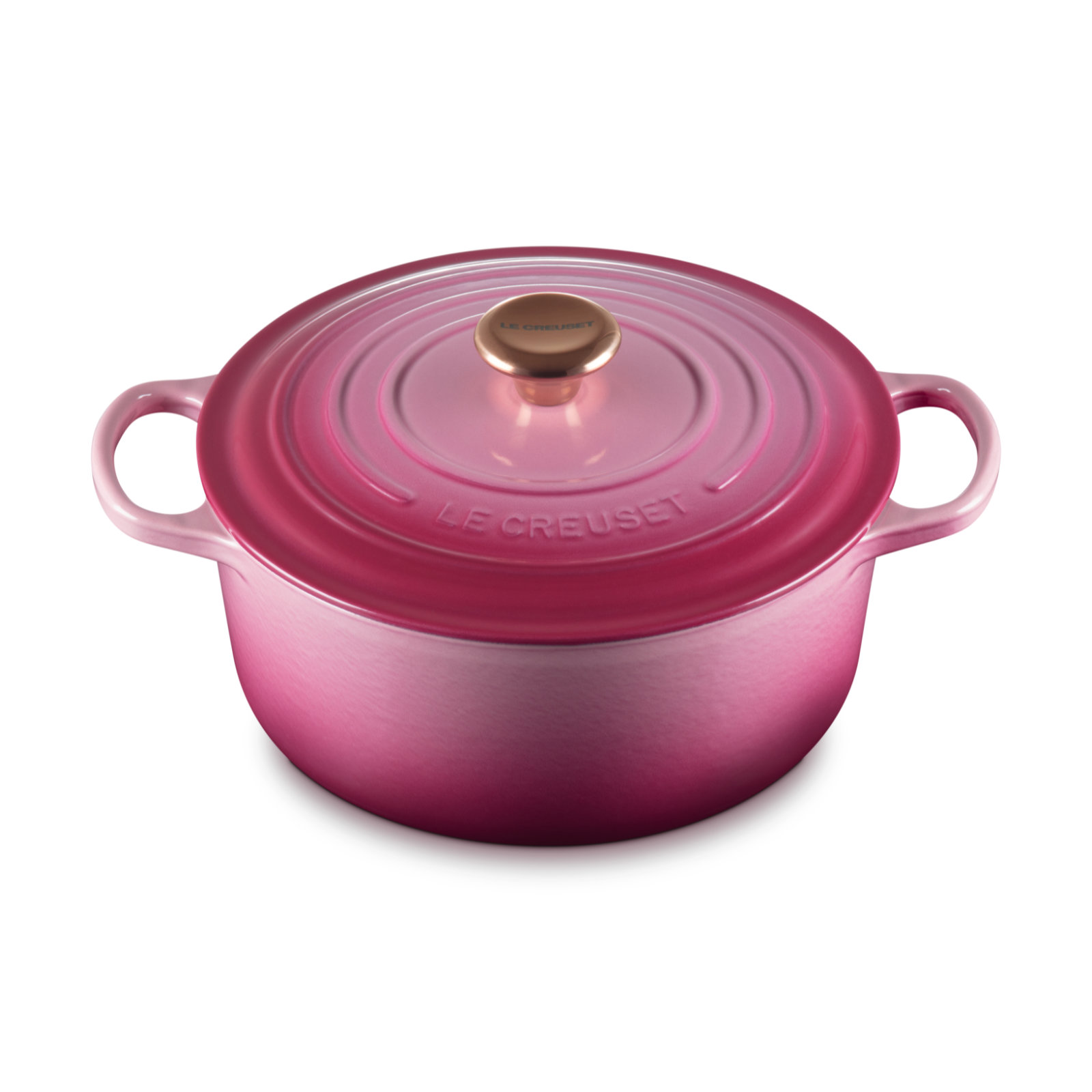 典藏琺瑯鑄鐵圓鍋(銅頭-內鍋白) image number 1